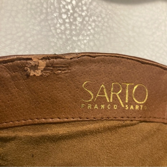SARTO BY FRANCO SARTO Sz 6 Leather Zipper At Back Comfort Knee High Boots - Picture 10 of 13
